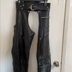 Harley Davidson chaps. Size Medium. Black.